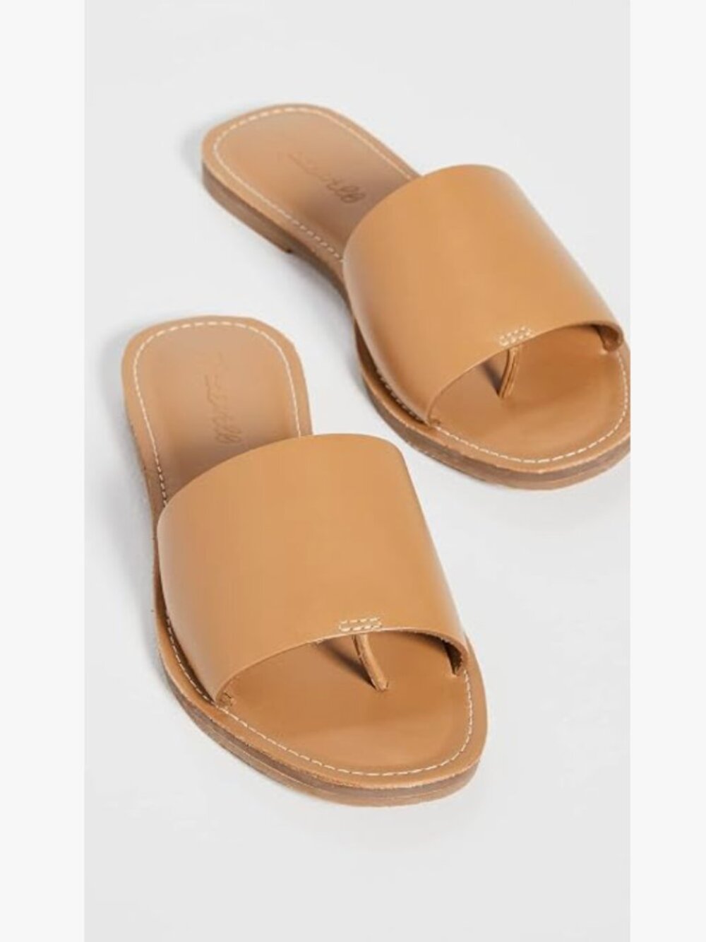 Madewell The Boardwalk Post Slide in Leather Sandal Size 7.5